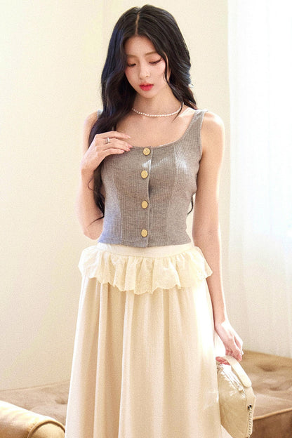 French Wreath Jacket + Top + Skirt