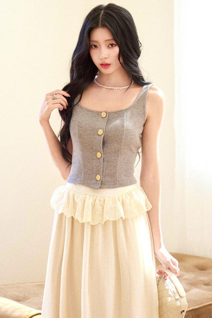 French Wreath Jacket + Top + Skirt