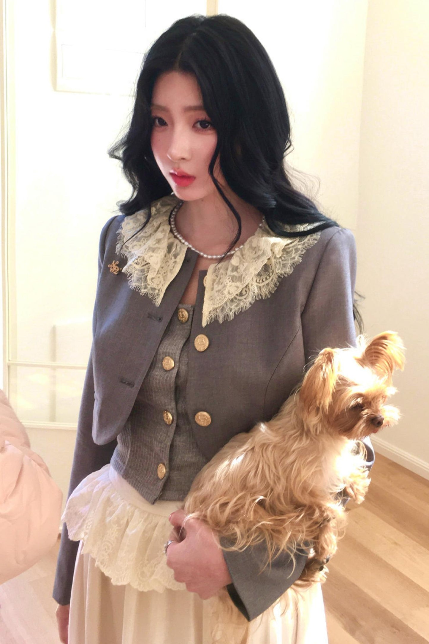 French Wreath Jacket + Top + Skirt