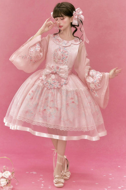うさぎと桃のチャイナドレス+トップス+アウター+アクセサリー