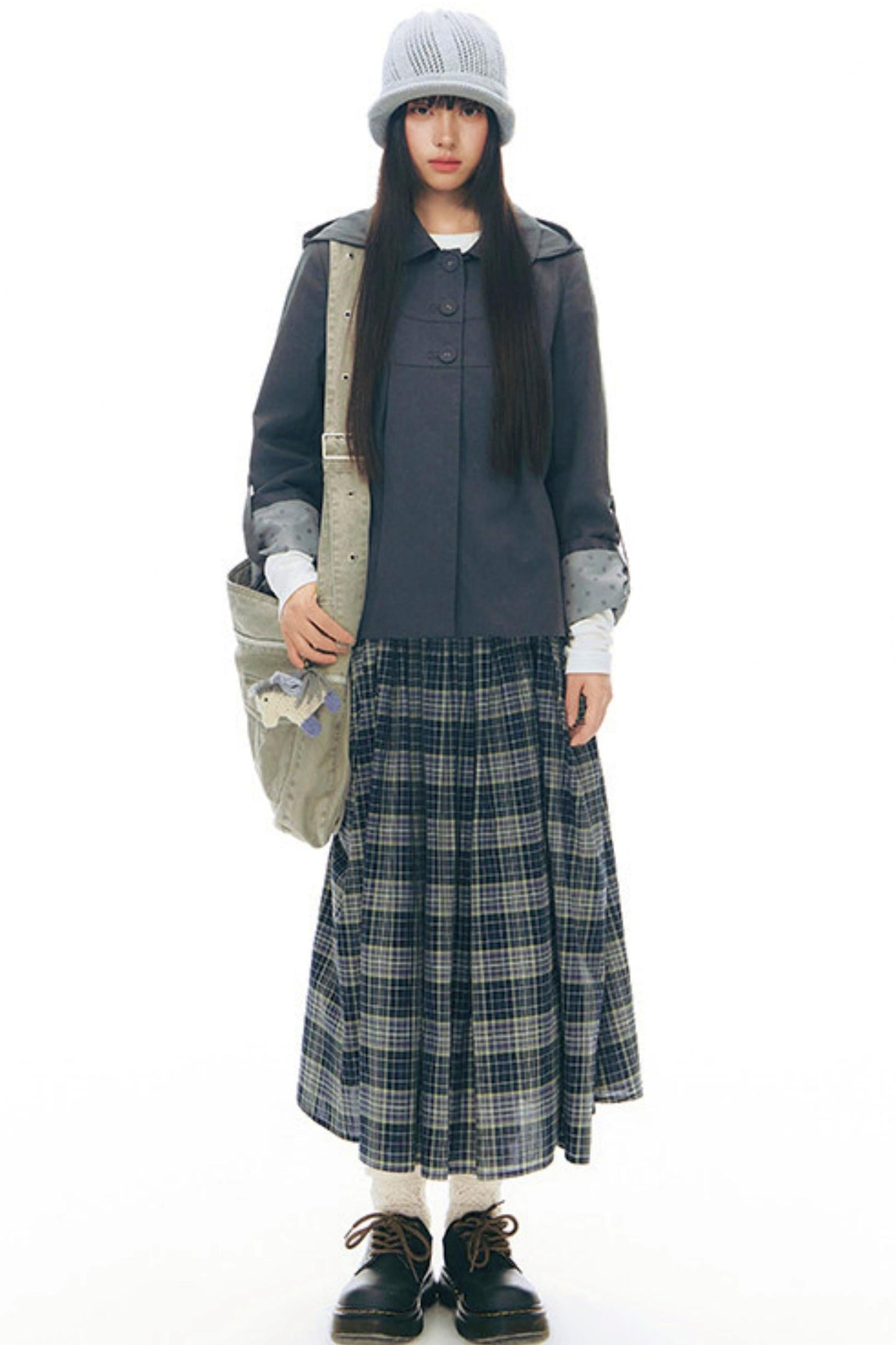 Y2k Button Layered Top