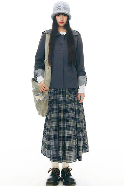 Y2k Button Layered Top