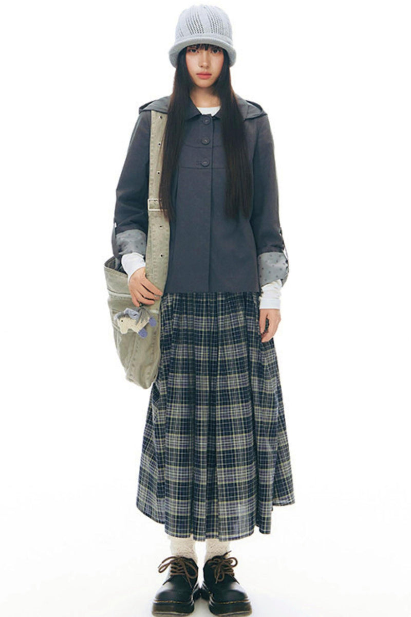Y2k Button Layered Top