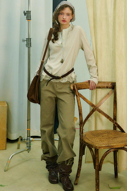 Swinging Silhouette Lace Blouse