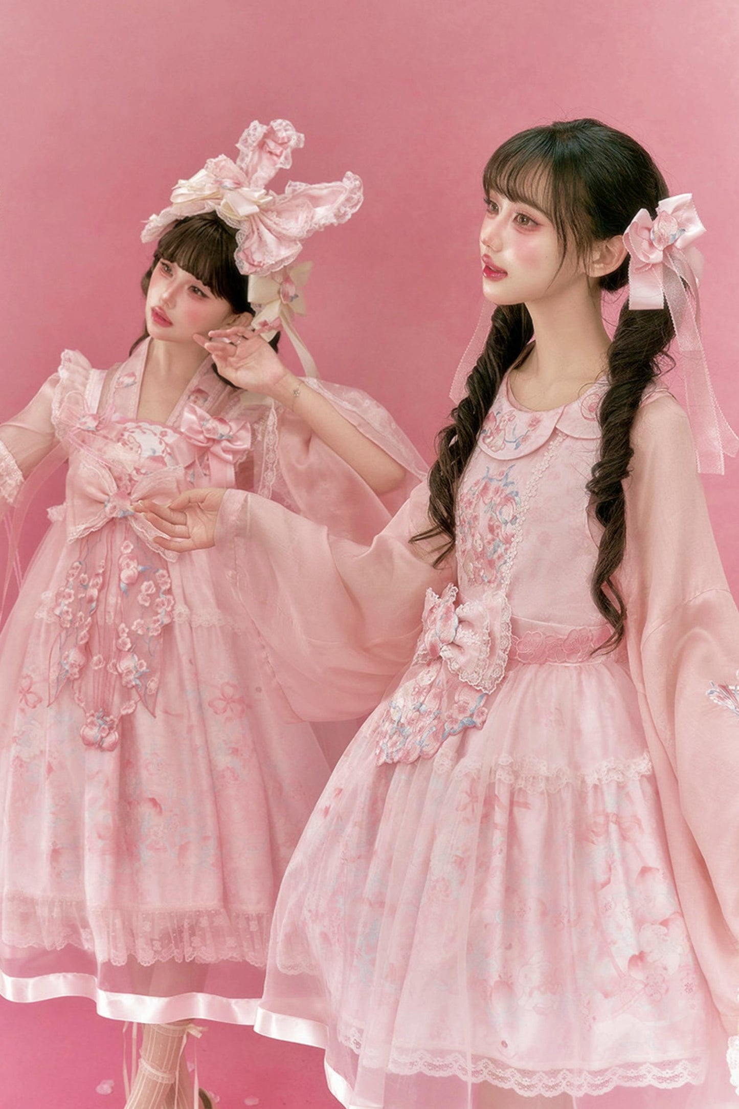 うさぎと桃のチャイナドレス+トップス+アウター+アクセサリー