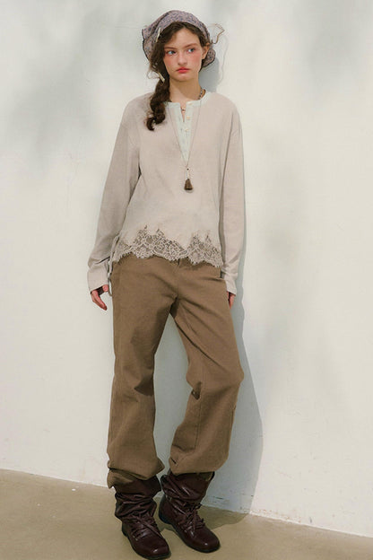 Swinging Silhouette Lace Blouse