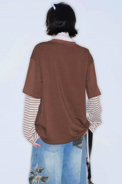 Gravity Patchwork Color-blocked Top