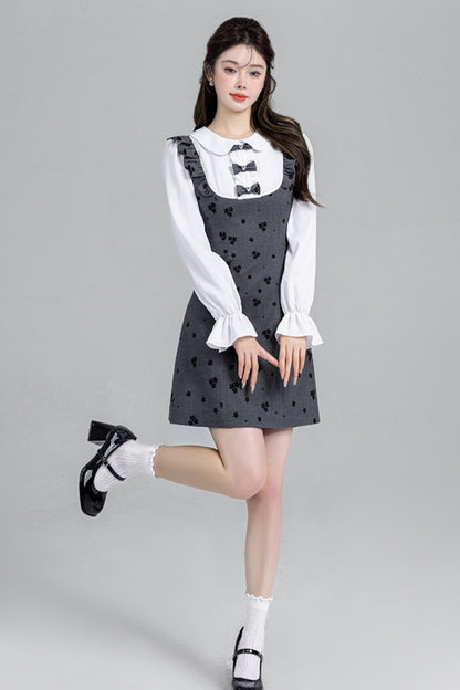 Gray Two-piece Temperance Doll Dress
