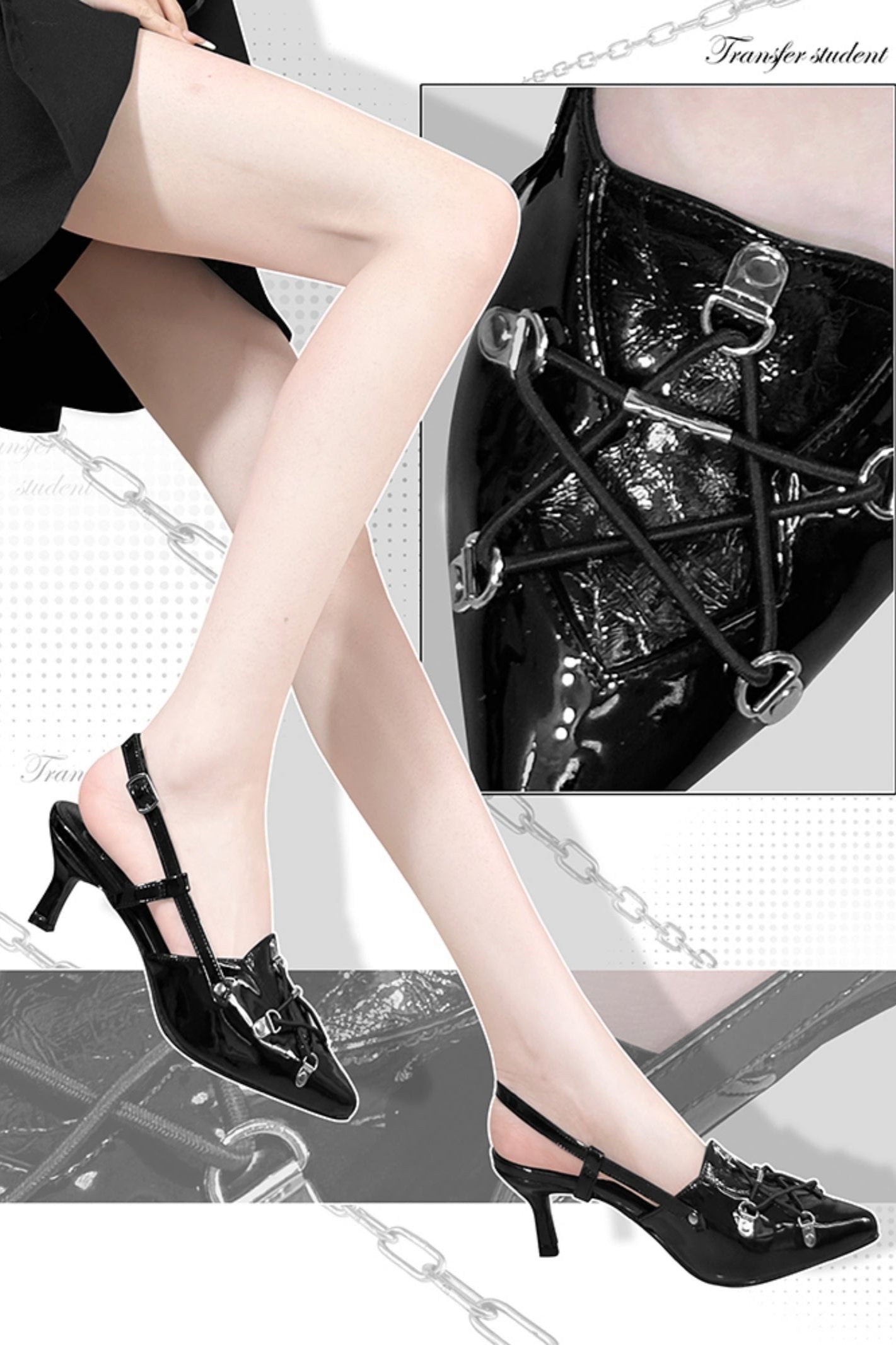 Stiletto Kitten Heel Sandals