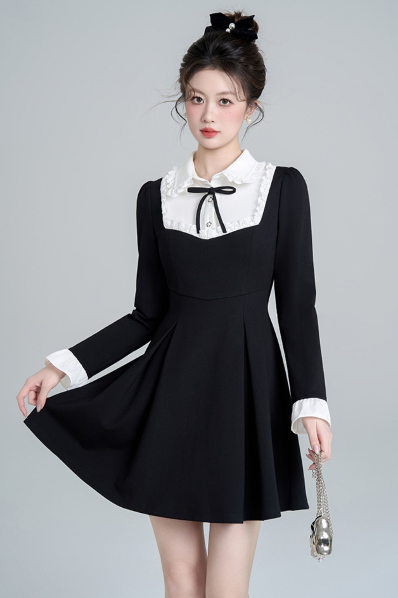 Black Hepburn Style Dress