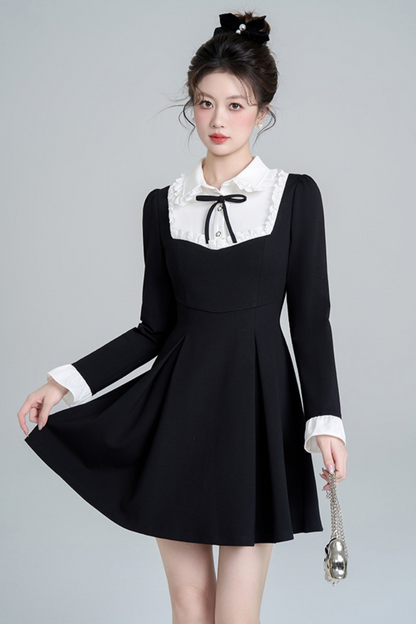 Black Hepburn Style Dress