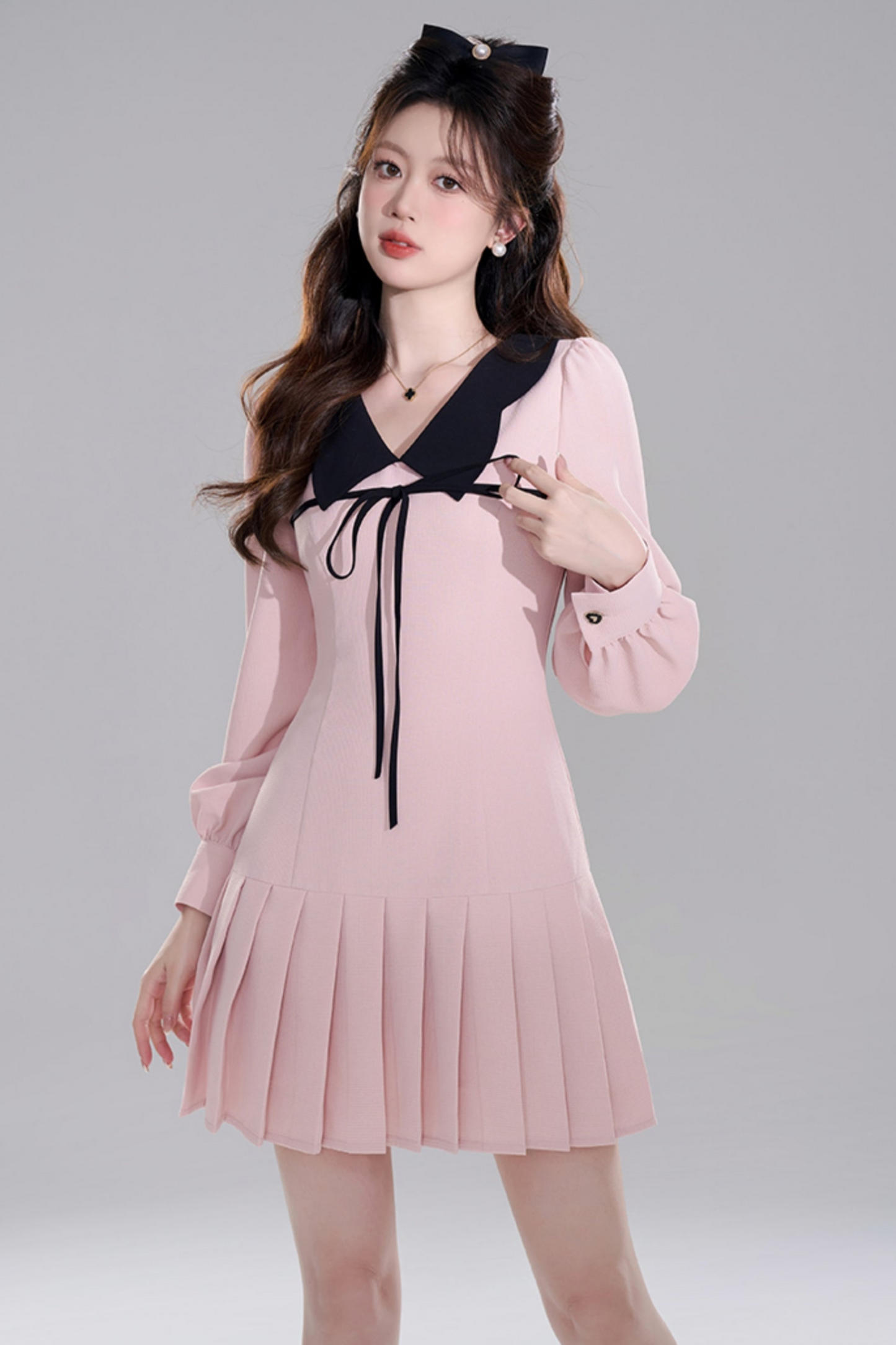 Pink Doll Color Priet West Dress
