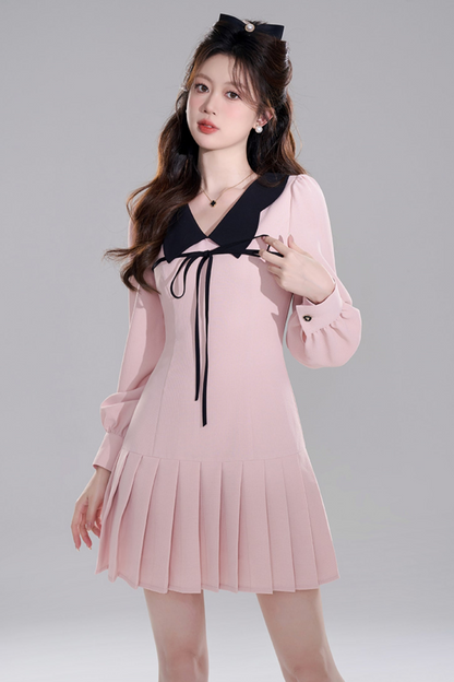 Pink Doll Color Priet West Dress