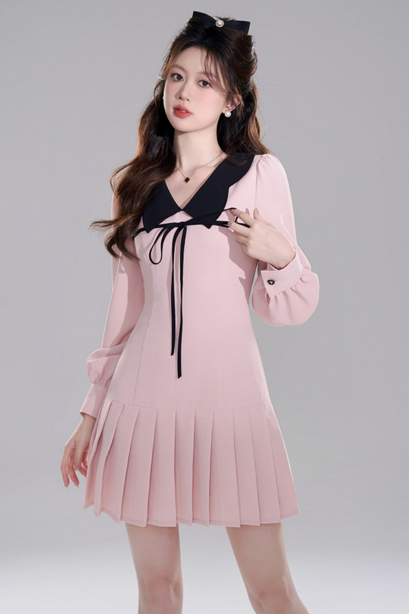 Pink Doll Color Priet West Dress