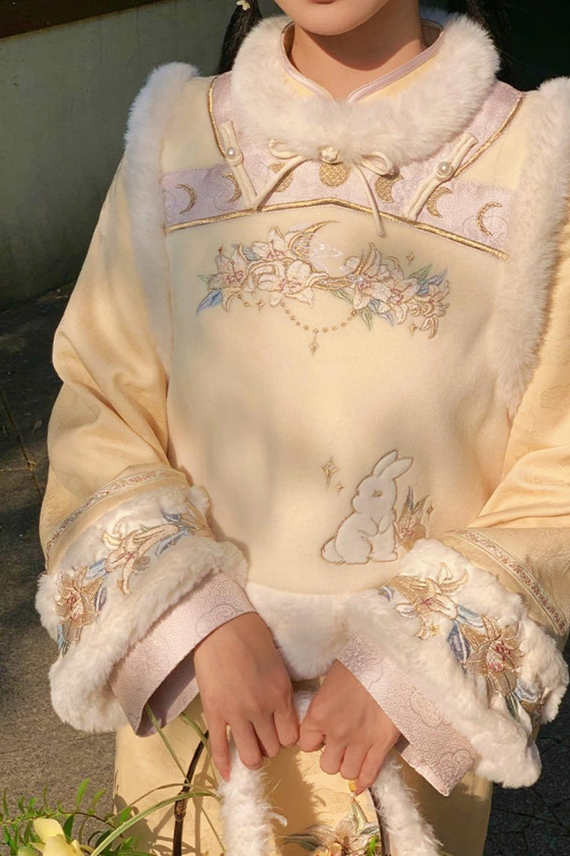 [pre-order] Wool Chinese-style Dress Set
