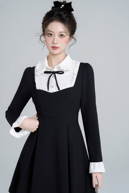 Black Hepburn Style Dress