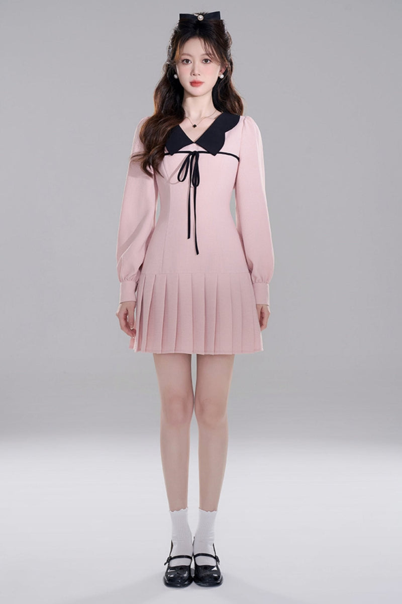 Pink Doll Color Priet West Dress