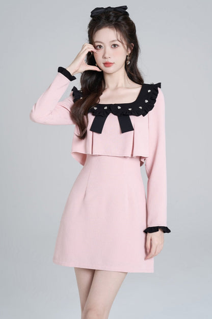 Square Neck Sweet Dress