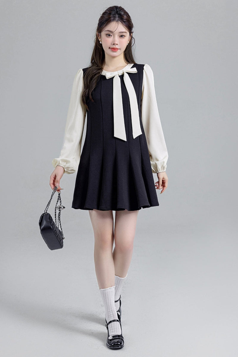 Black Bow Temperance Dress