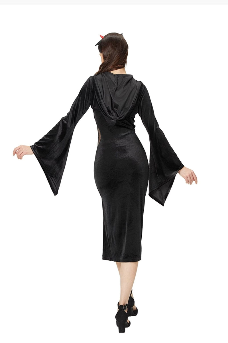 Gothic Witch Slit Cheongsam Dress