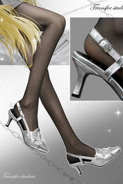 Stiletto Kitten Heel Sandals