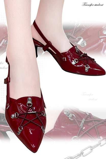 Stiletto Kitten Heel Sandals