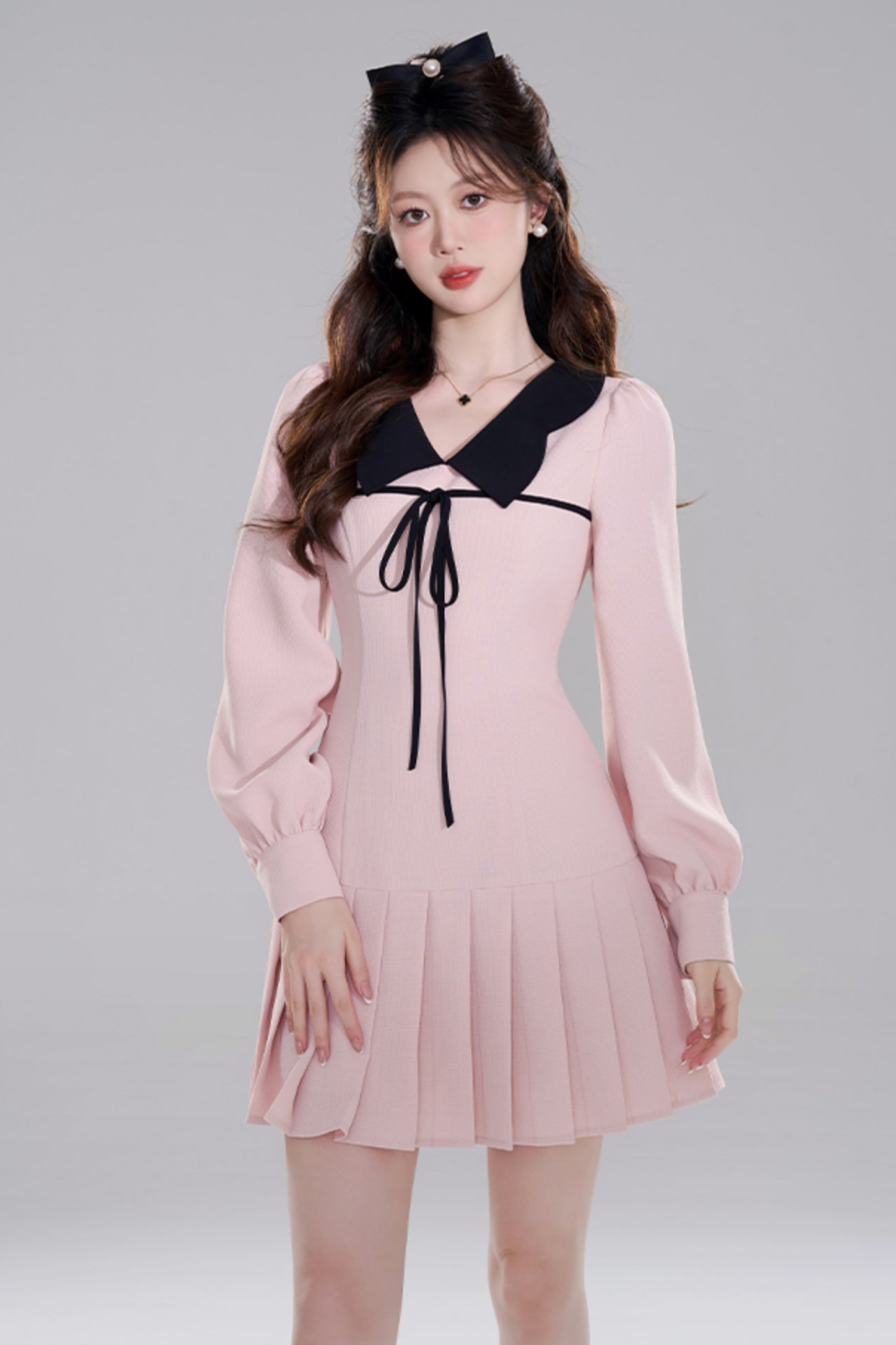 Pink Doll Color Priet West Dress