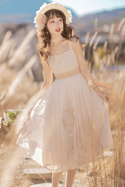 Sweet Retro Jacket + Ruffle Suspender Dress