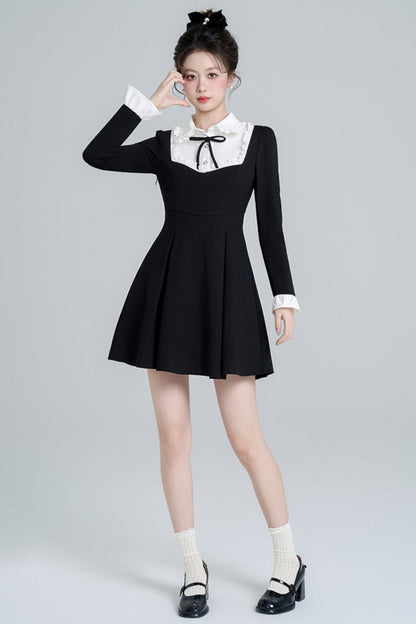Black Hepburn Style Dress