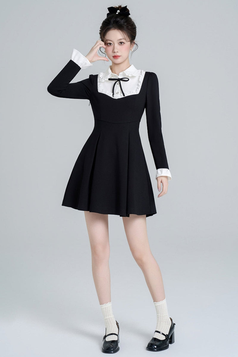Black Hepburn Style Dress