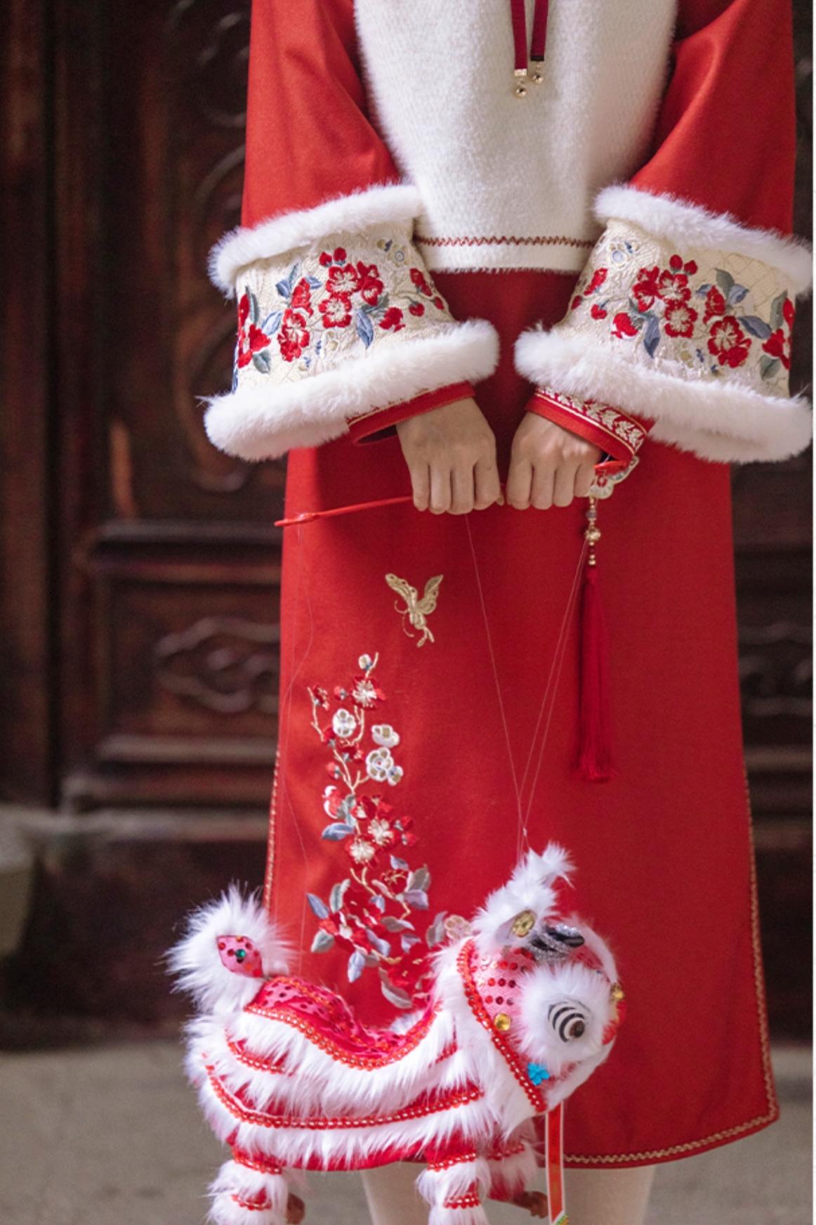 Black Tea Snow Chinese-style Dress Set