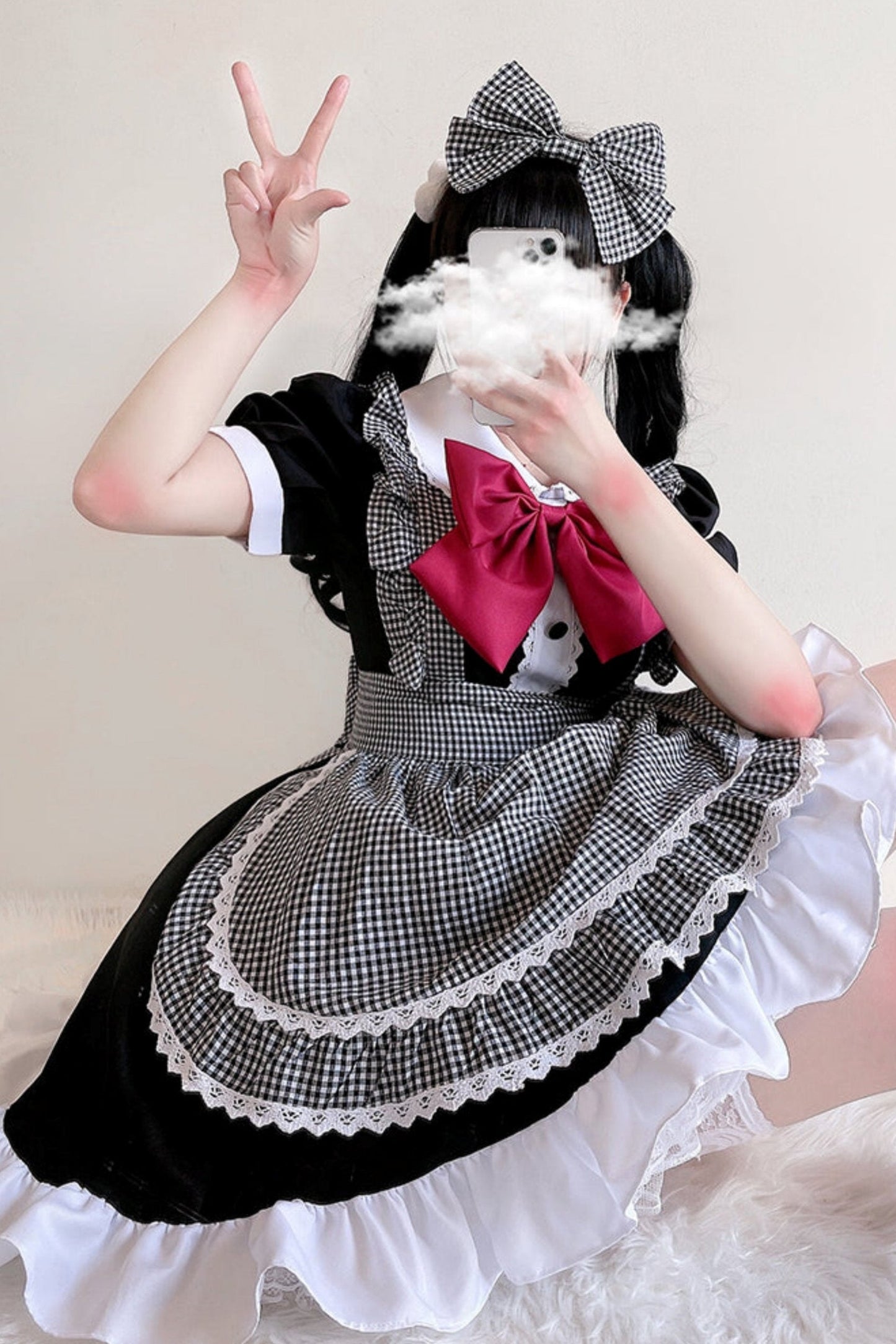 2d Loli Maid Tutu Dress Set