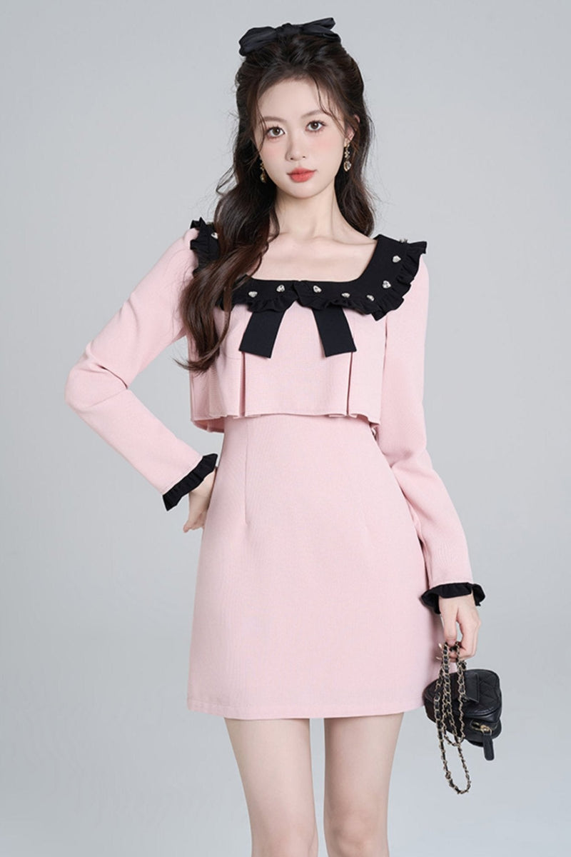 Square Neck Sweet Dress