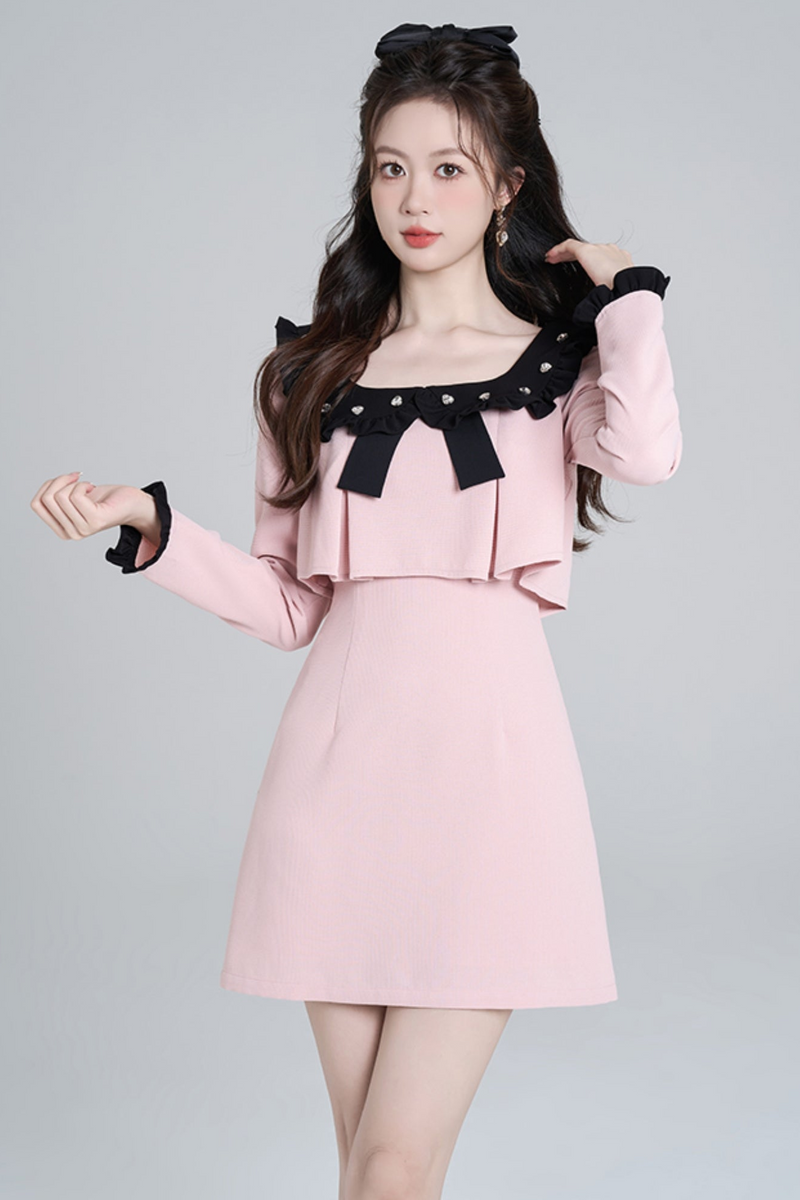 Square Neck Sweet Dress
