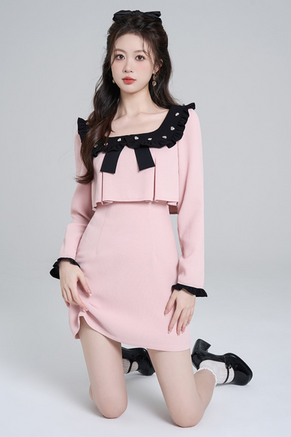Square Neck Sweet Dress