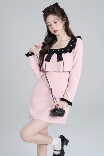 Square Neck Sweet Dress