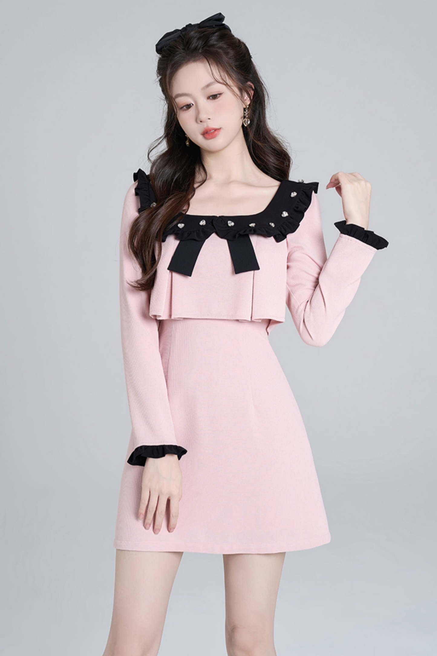 Square Neck Sweet Dress