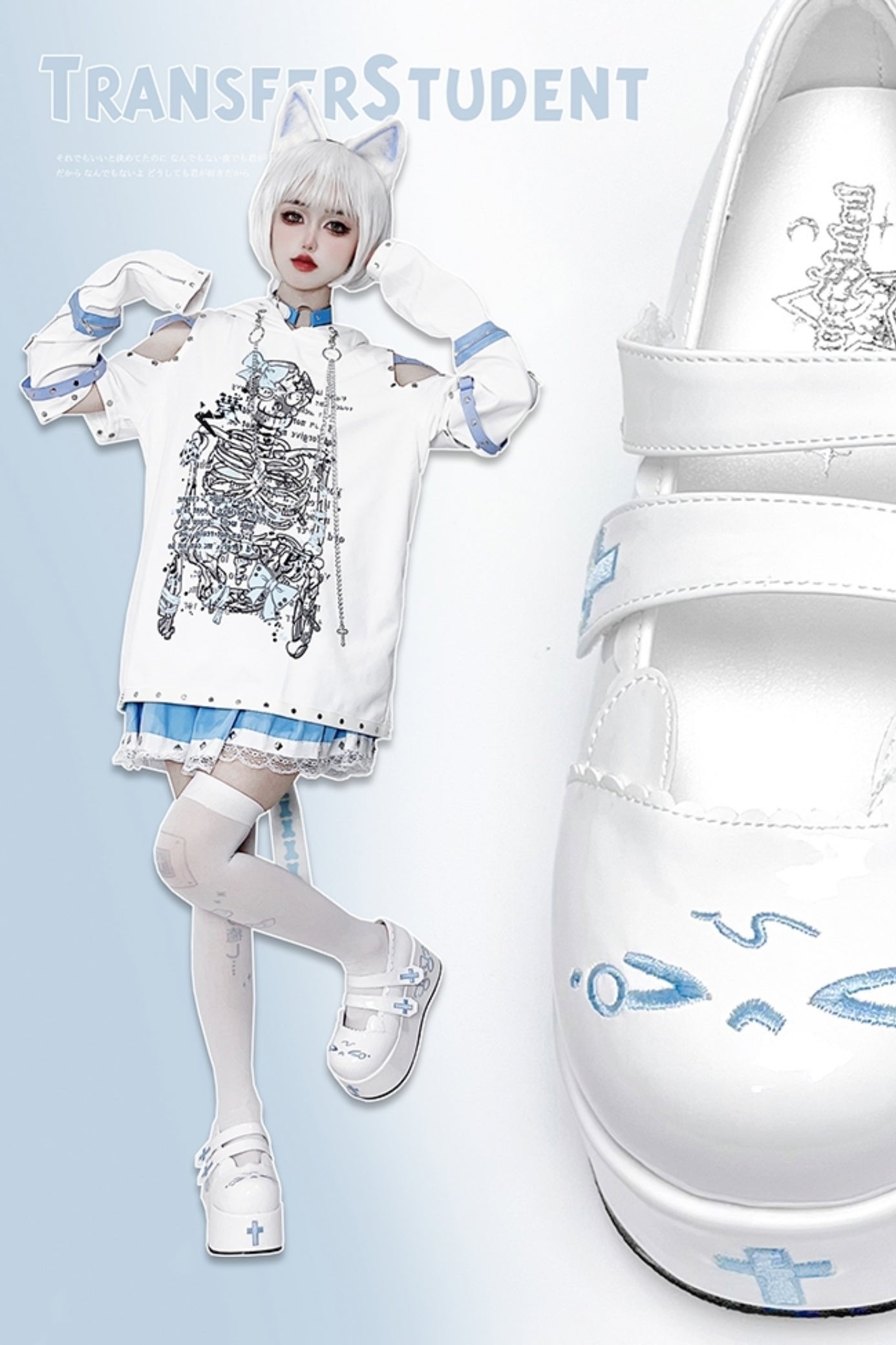Sweet Embroidered Platform Shoes