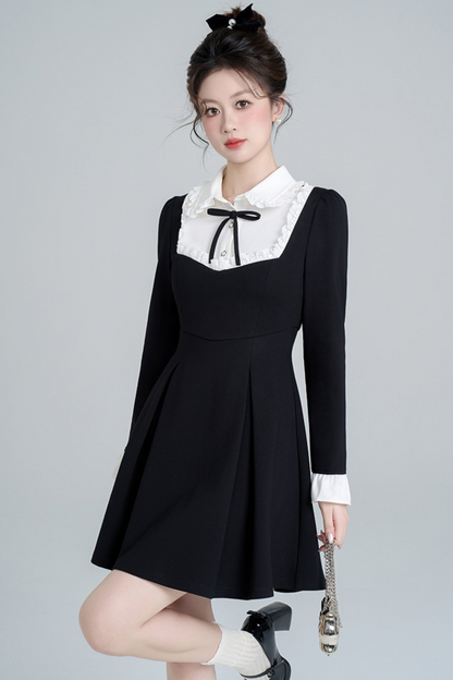 Black Hepburn Style Dress