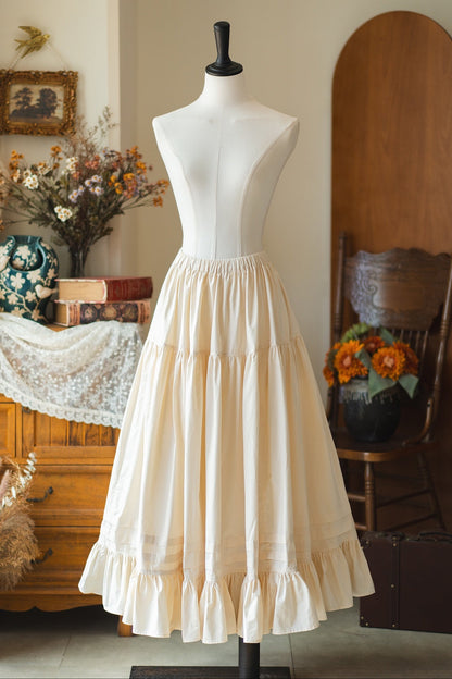 [pre-order] Retro French Classic Cotton & Linen Striped Dress