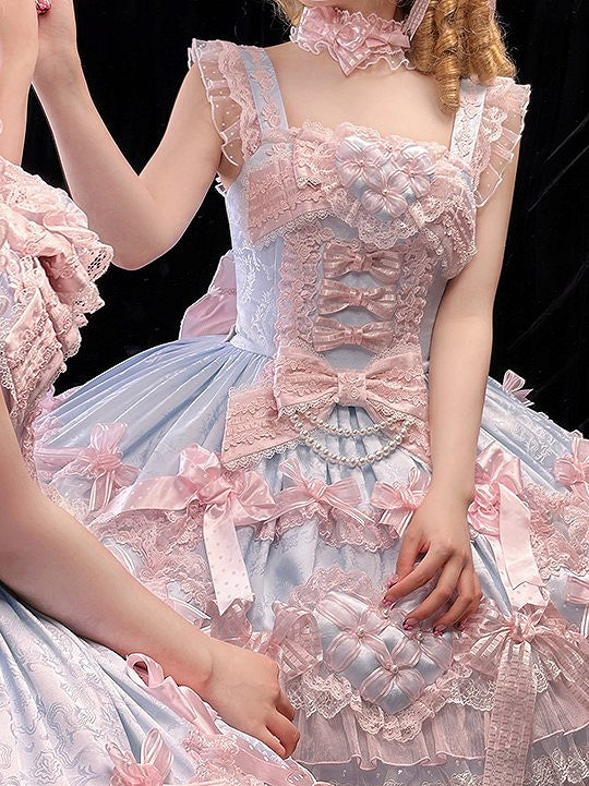 [pre-order Deadline: April 3] Pure Sweet Rose Fantasy Tiered Lolita Dress