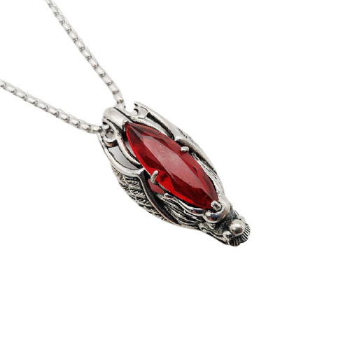 Black Stone Decorated Dragon Head Pendant Necklace / Stainless Steel Punk Jewelry