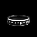 Black Viking Runes Ring