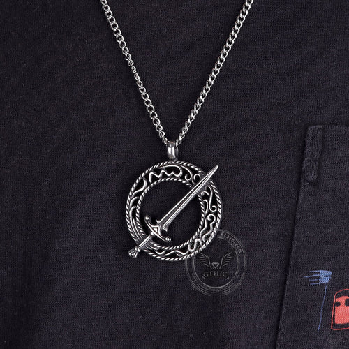 Blades of Darkmoon Stainless Steel Pendant