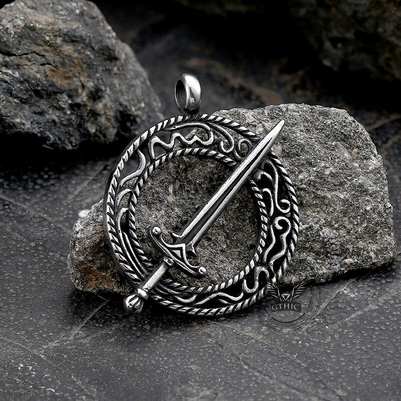 Blades of Darkmoon Stainless Steel Pendant