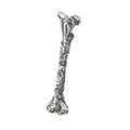 Bone Pendant Stainless Steel / Gothic Accessories / Rock Style Necklace