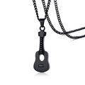 Brand Stainless Steel Necklace With Guitar Pendant / Storage Bottle Urn Ash Openable / Jewelry