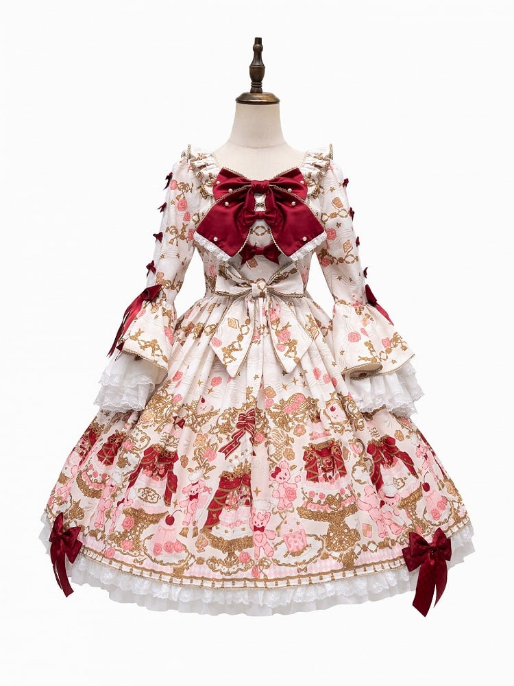 [pre-order Deadline: April 26] Retro Romance Sweet Lolita Ribbon Cake Print Series Accessories