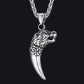 Viking Wolf Tooth Necklace for