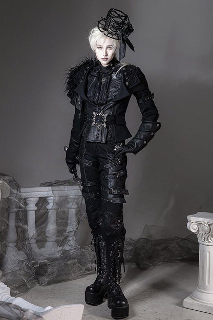 [pre-order Deadline: June 8] Phantom Knight Dark Gothic Prince Suit Full Set (jacket With Cape + Top + Pants)
